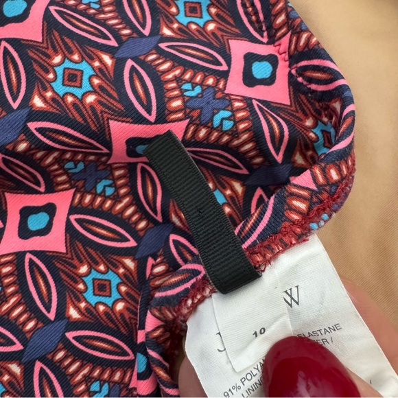 J. Crew O Ring Circle Side Cutout Waist One Piece Swimsuit size 10 - Picture 6 of 8